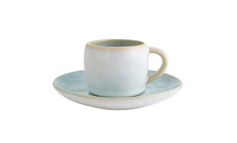 Eivissa Coffee Cup and Saucer sea blue 70 ml