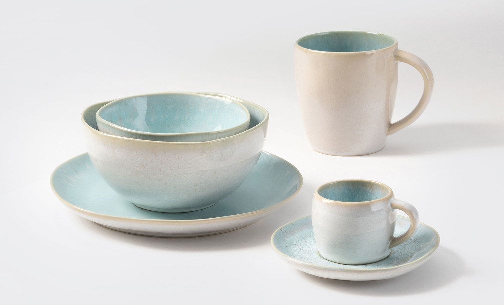 Eivissa Coffee Cup and Saucer sea blue 70 ml