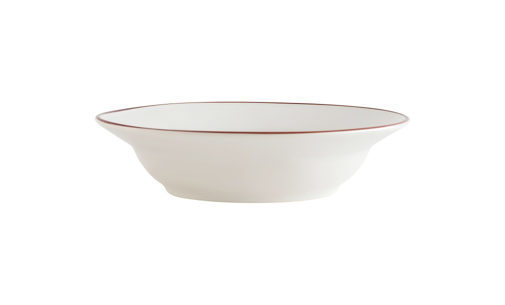 Soup/Pasta Plate Beja White-Red 21,1 cm