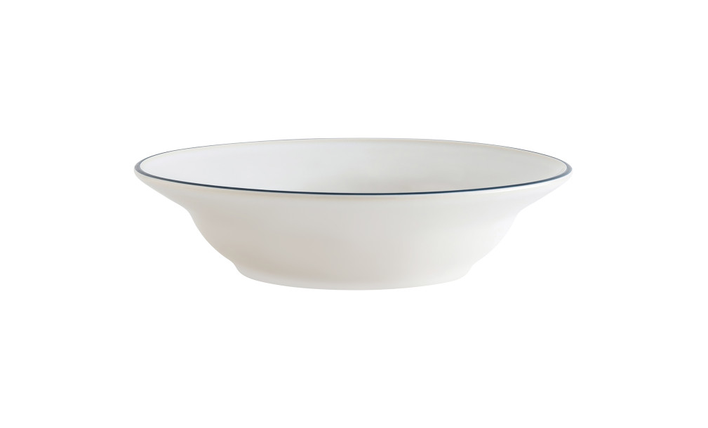 Soup/Pasta Plate Beja White-Blue 21,1 cm