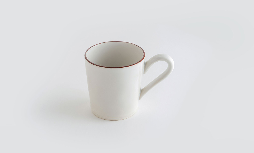 Mug Beja White-Red 360 ml