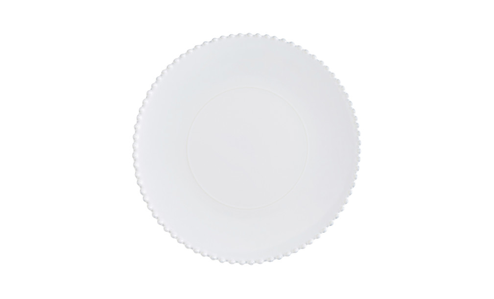 Pearl Charger Plate/Platter cloud white 330 ml