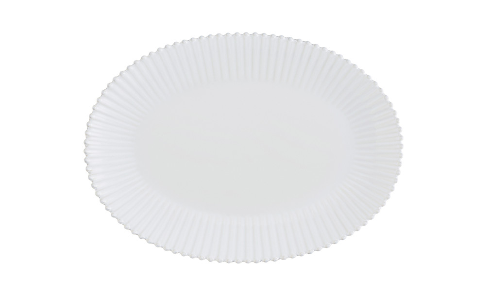 Pearl Oval Platter cloud white 50 cm