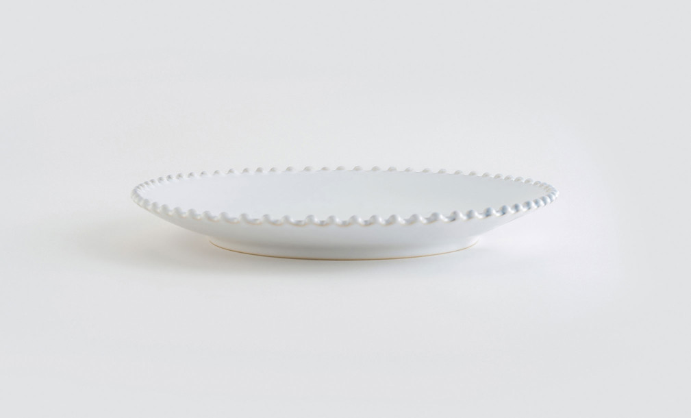 Pearl Dinner Plate white cloud 28,4 cm