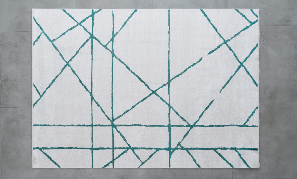Illusion Beige/green Carpet 160x230 cm