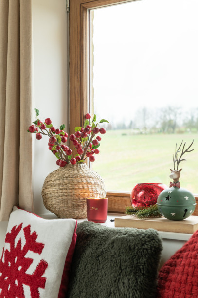 Cushion Square Sheepskin Green