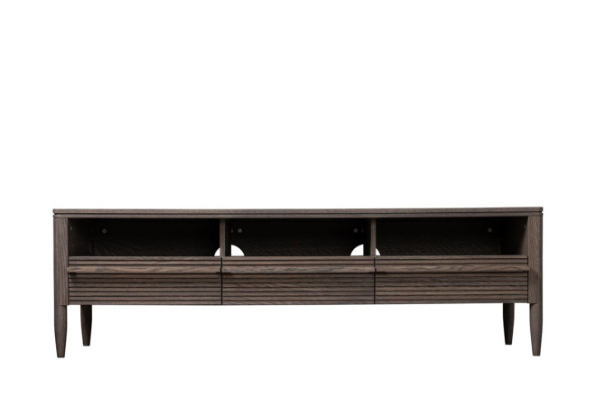 Lines Media Console Table With 3 Drawers