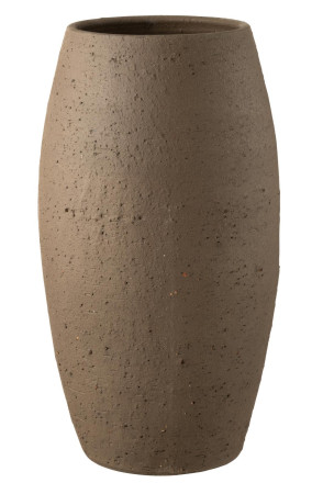 Enya Vase Ceramic Brown L