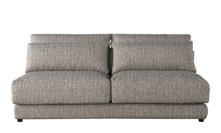 Narvik Soft Feather 2-Seater Armless Section Sofa (cosmic d 21543-18)