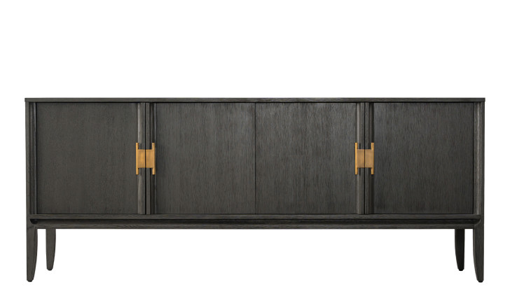 City Media console Grey Oak color