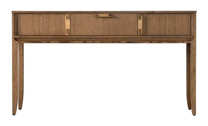 City Console table Honey Oak color