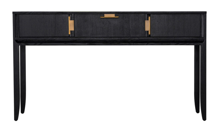 City Console table Black Oak color