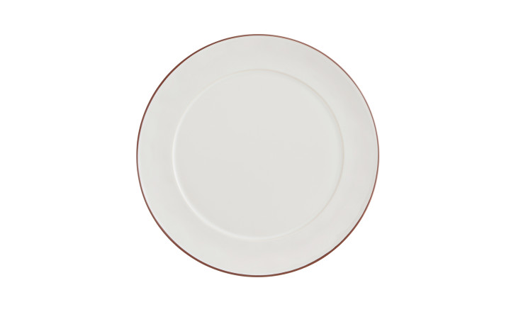 Round Platter Beja White-Red 38 cm