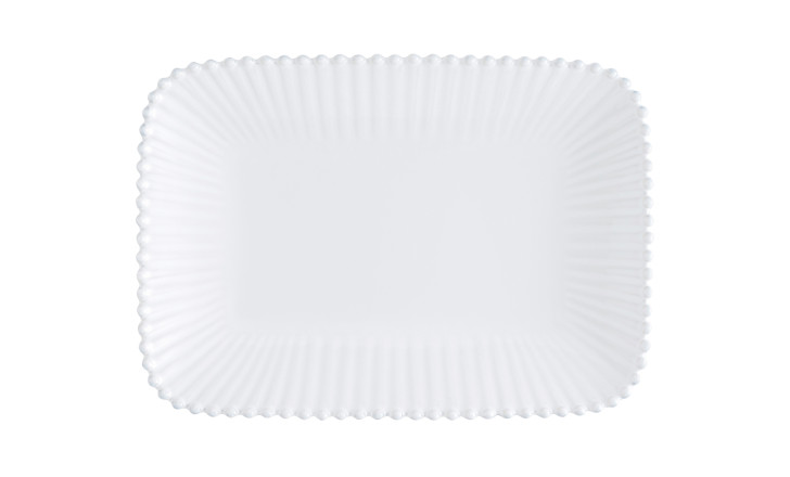 Pearl Rectangular Platter cloud white 30 cm