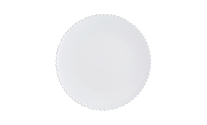 Pearl Charger Plate/Platter cloud white 330 ml