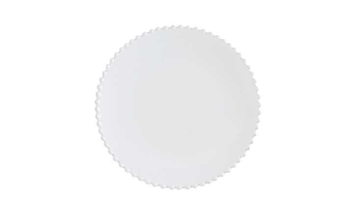 Pearl Dinner Plate white cloud 28,4 cm